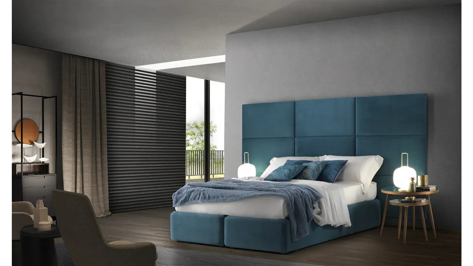 Letto Boiserie Mosaic Standard di Artigianaletti