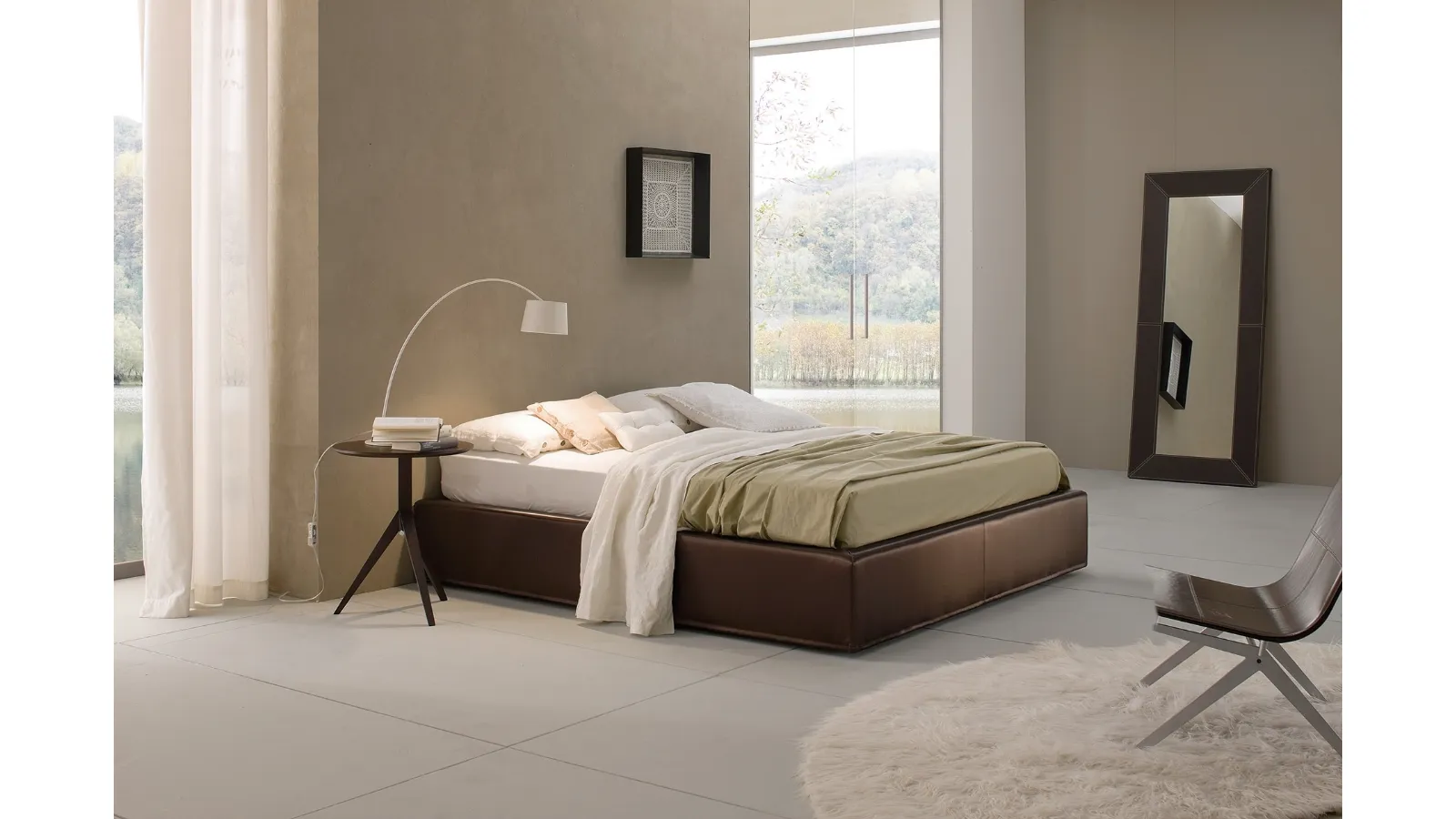 Letto Sommier con contenitore di Fabbri Salotti